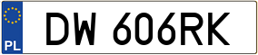 Trailer License Plate